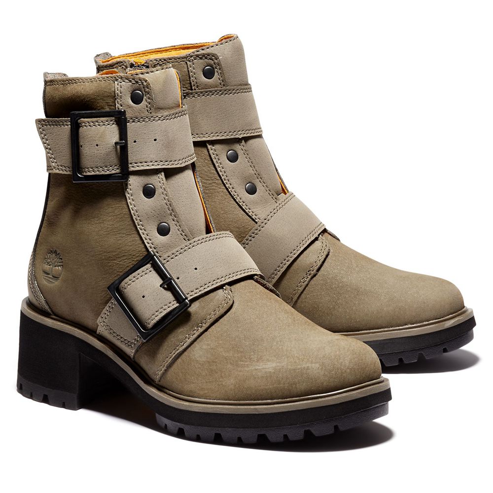 Timberland Womens Ankle Boots Kori Park Moto - Olive - India QV1094872